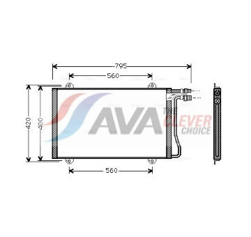Kondenzátor, klimatizace AVA Clever Choice MS5219