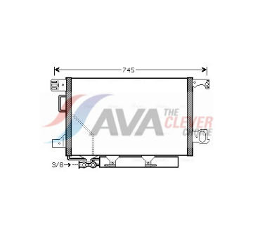 Kondenzátor, klimatizace AVA Clever Choice MSA5435D