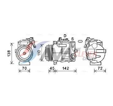 Kompresor, klimatizace AVA Clever Choice MSAK697