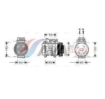 Kompresor, klimatizace AVA Clever Choice MSK083