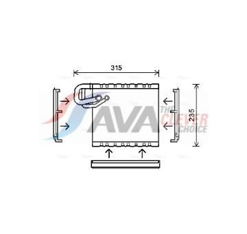 Výparník, klimatizace AVA Clever Choice MSV550