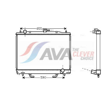 Chladič, chlazení motoru AVA Clever Choice MT2163