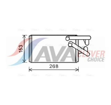 Výměník tepla, vnitřní vytápění AVA Clever Choice MT6259