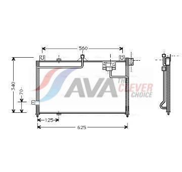 Kondenzátor, klimatizace AVA Clever Choice MZ5125