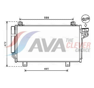 Kondenzátor, klimatizace AVA Clever Choice MZ5260D