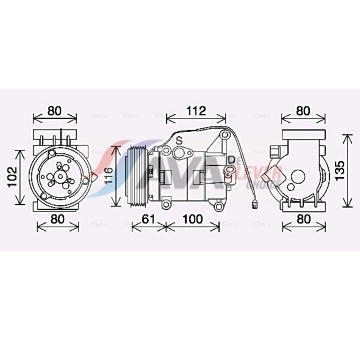 Kompresor, klimatizace AVA Clever Choice MZAK290