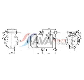 Kompresor, klimatizace AVA Clever Choice MZAK304