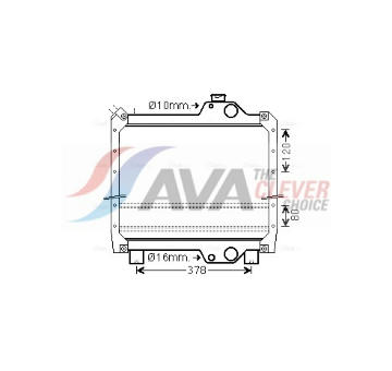 Chladič, chlazení motoru AVA Clever Choice NH2032