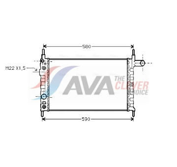 Chladič, chlazení motoru AVA Clever Choice OL2163