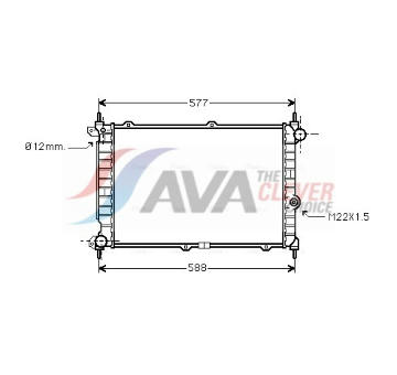 Chladič, chlazení motoru AVA Clever Choice OL2207