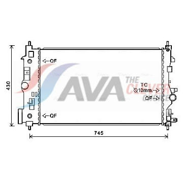 Chladič, chlazení motoru AVA Clever Choice OL2546