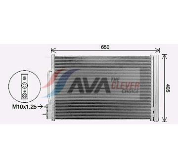 Kondenzátor, klimatizace AVA Clever Choice OL5709D