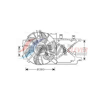 Větrák, chlazení motoru AVA Clever Choice OL7516