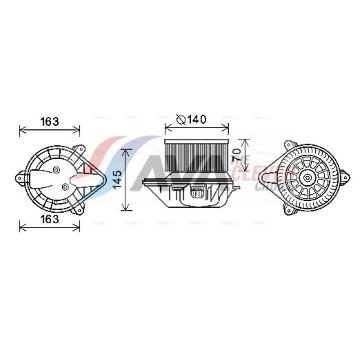 vnitřní ventilátor AVA Clever Choice OL8624