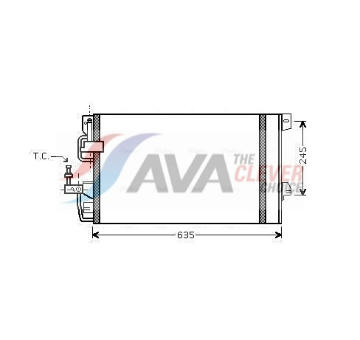 Kondenzátor, klimatizace AVA Clever Choice OLA5390D