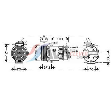 Kompresor, klimatizace AVA Clever Choice OLAK139