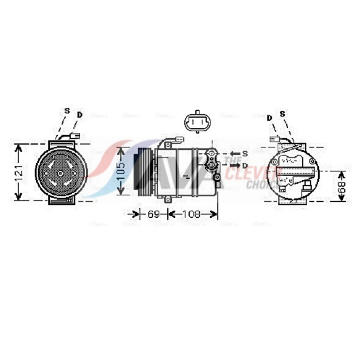 Kompresor, klimatizace AVA Clever Choice OLK358