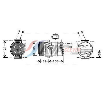 Kompresor, klimatizace AVA Clever Choice OLAK426