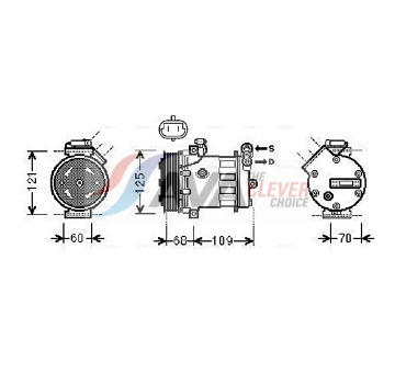 Kompresor, klimatizace AVA Clever Choice OLAK475
