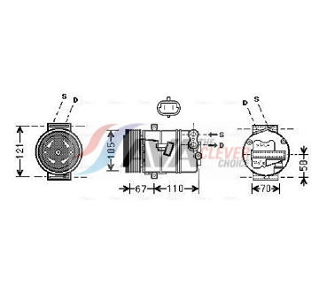Kompresor, klimatizace AVA Clever Choice OLAK494