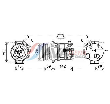Kompresor, klimatizace AVA Clever Choice OLAK579