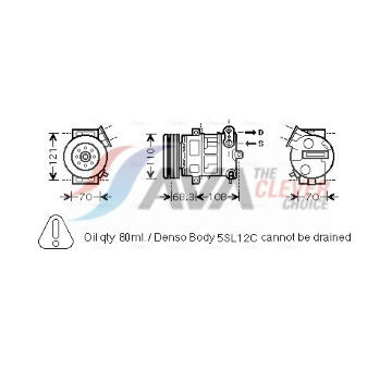 Kompresor, klimatizace AVA Clever Choice OLK418