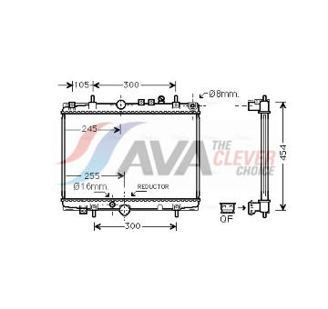 Chladič, chlazení motoru AVA Clever Choice PE2235