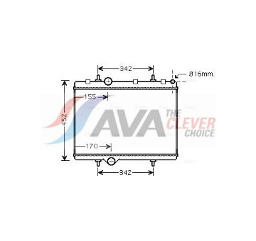 Chladič, chlazení motoru AVA Clever Choice PE2281