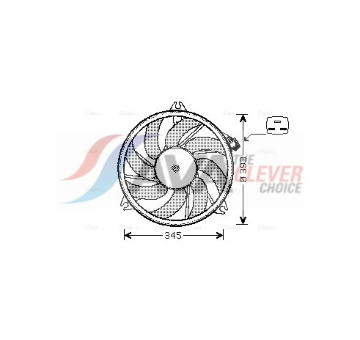 Větrák, chlazení motoru AVA Clever Choice PE7525
