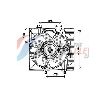 Větrák, chlazení motoru AVA Clever Choice PE7550