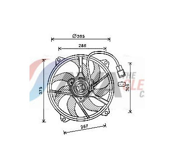 Větrák, chlazení motoru AVA Clever Choice PE7556