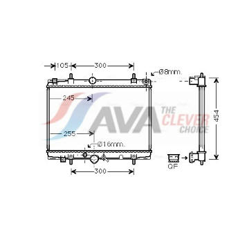 Chladič, chlazení motoru AVA Clever Choice PEA2213