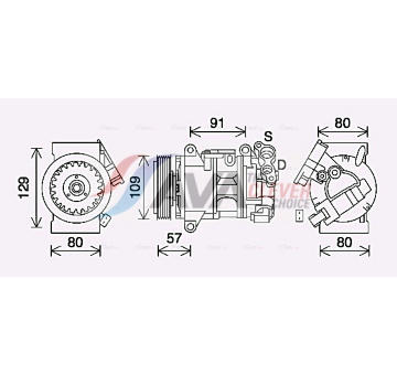 Kompresor, klimatizace AVA Clever Choice PEAK407