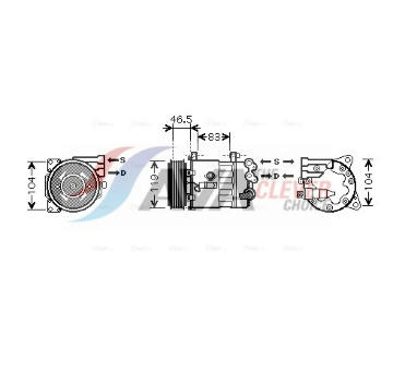 Kompresor, klimatizace AVA Clever Choice PEK326