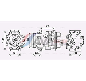 Kompresor, klimatizace AVA Clever Choice PEK415