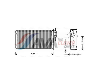 Výměník tepla, vnitřní vytápění AVA QUALITY COOLING RE6014