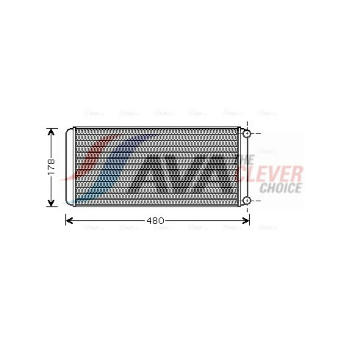 Výměník tepla, vnitřní vytápění AVA QUALITY COOLING RE6022
