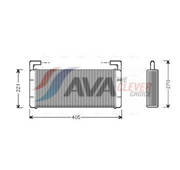 Výmenník tepla vnútorného kúrenia AVA QUALITY COOLING REA6015
