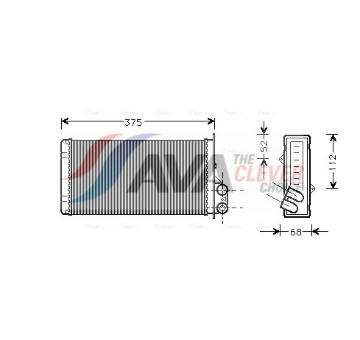 Výměník tepla, vnitřní vytápění AVA QUALITY COOLING RT6226
