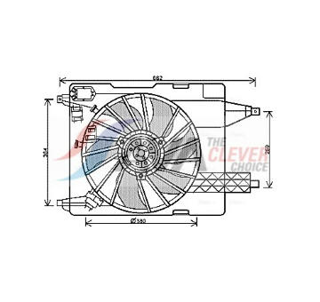 Větrák, chlazení motoru AVA Clever Choice RT7539