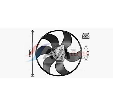 Větrák, chlazení motoru AVA Clever Choice RT7673