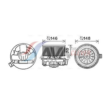vnitřní ventilátor AVA Clever Choice RT8576