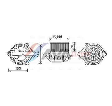 vnitřní ventilátor AVA Clever Choice RT8577