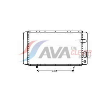 Chladič, chlazení motoru AVA Clever Choice RTA2202