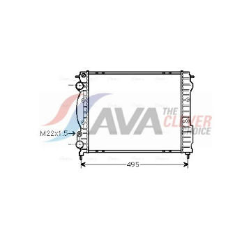 Chladič, chlazení motoru AVA Clever Choice RTA2129