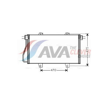 Kondenzátor, klimatizace AVA Clever Choice RTA5352
