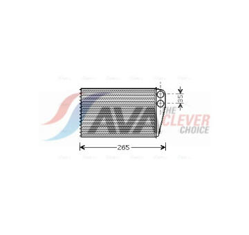 Výměník tepla, vnitřní vytápění AVA Clever Choice RTA6354