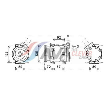 Kompresor, klimatizace AVA Clever Choice RTAK479