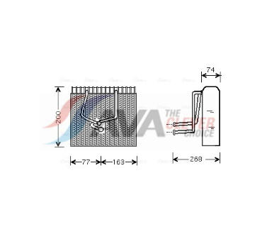 Výparník, klimatizace AVA Clever Choice RTV173