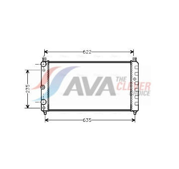 Chladič, chlazení motoru AVA Clever Choice SAA2003